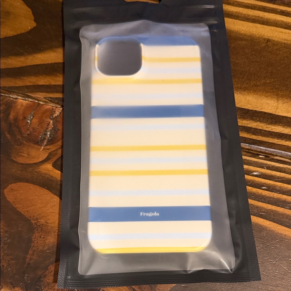 Striped Phone Case - Blue and Yellow